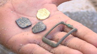 Treasure hunters search for artifacts after Hurricane Nicole