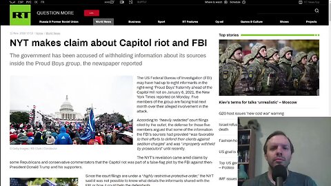 NYT claims informants planted in 'Proud Boys' as part of false-flag Capitol riot plot
