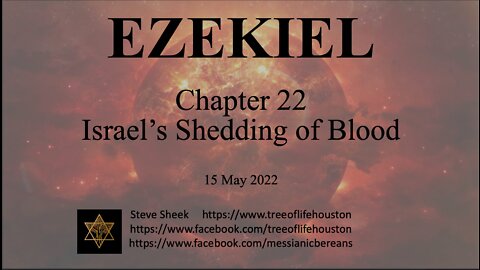 EZEKIEL Chapter 22 Israel’s Shedding of Blood