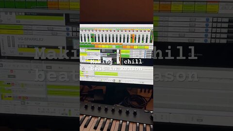 Making a chill beat in Reason #producer #makingbeats #music #musiccreation #beats #producerlife