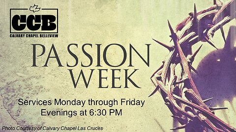 Passion Week Tuesday