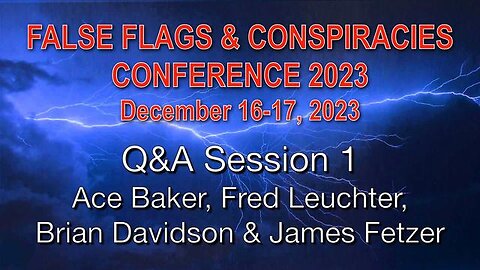 Q&A Session 1 Alexander Ace Baker Brian Davidson Fred Leuchter James Fetzer