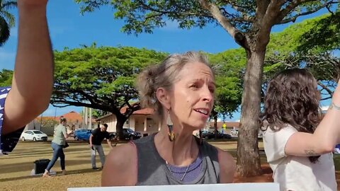 Kauai pro abortion rally Interview Kauai Concil member KipuKai Kuali'i