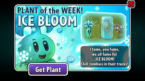 Plants vs Zombies 2 - Epic Quest - Seedium Plant Showcase - Ice Bloom - January 2023
