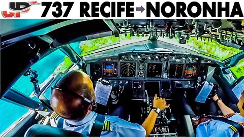 Piloting GOL Boeing 737 Recife to Noronha | Cockpit Views