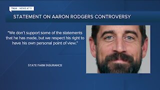 State Farm responds to Aaron Rodgers controversy