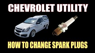 CHEVROLET UTILITY - HOW TO CHANGE SPARK PLUGS
