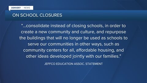 Jeffco to announce school closures, union responds