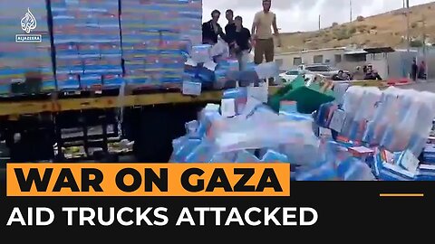 Israeli protesters attack aid trucks destined for Gaza