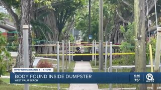West Palm Beach police investigating death of man found in dumpster