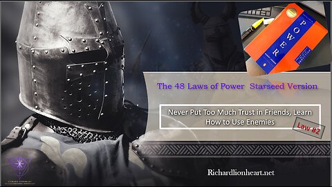 48 Laws of Power Series: Law #2 - Never Put Too Much Trust in Friends, Learn How to Use Enemies
