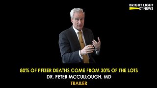 [TRAILER] 80% of Pfizer Deaths From 30% of the Lots -Dr. Peter McCullough, MD
