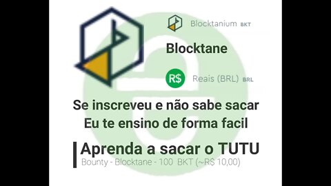 Airdrop - Blocktane - Aprenda a trocar seus BKT para enviar para seu Banco