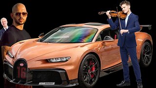 A Bugatti owner let me play Andrew Tate’s Theme song Inside It! #andrewtate #bugatti #violin #theme