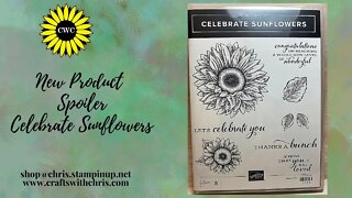 New Product by Stampin' Up! Celebrate Sunflowers