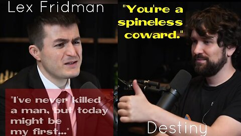 Destiny insults @lexfridman | #podcast #lex #destiny #viral