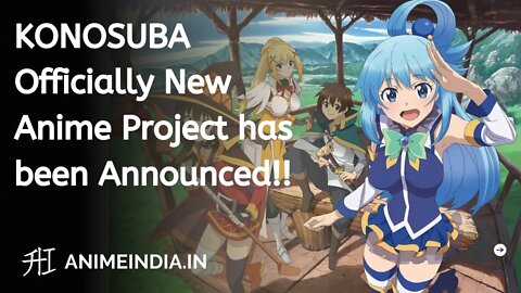 KONOSUBA Officially New Anime Project has been Announced | Season 3 or Movie | Animeindia.in