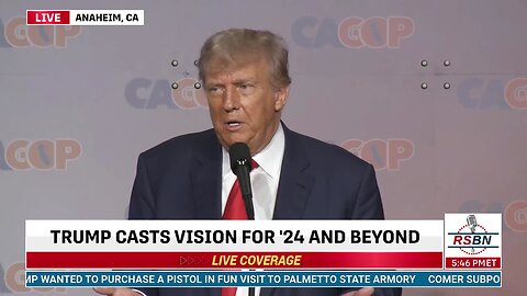 President Trump Addresses California at GOP Convention in Anaheim, CA (9/29/23)