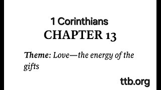 1 Corinthians Chapter 13 (Bible Study)