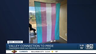 Transgender pride flag created by Phoenix native