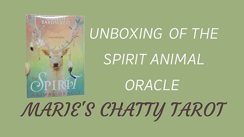 Unboxing Of The Spirit Animal Oracle Deck