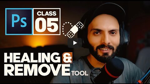 Healing Tools - Adobe Photoshop for Beginners - Class 05 - Urdu / Hindi