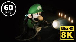 Luigi Dies in Super Smash Bros. Ultimate 8k 60 FPS (Remastered with Neural Network AI)