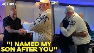 WHOLESOME MOMMENT WHEN JOHN FURY MEETS MIKE TYSON!