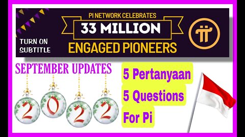 Pi NETWORK . 5 Pertanyaan Yang sering di pinetwork . SEPTEMBER 2022 Pi Network #pinetwork #minepi