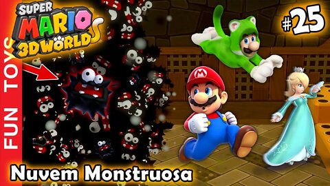 Super Mario 3d World #25 - COOORREEE!!! Uma Nuvem Monstruosa vem comendo tudo que toca! Move or Die!