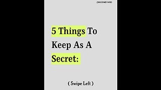 5 Things To Keep As A Secret | Transform Unrecognizable | Day 10