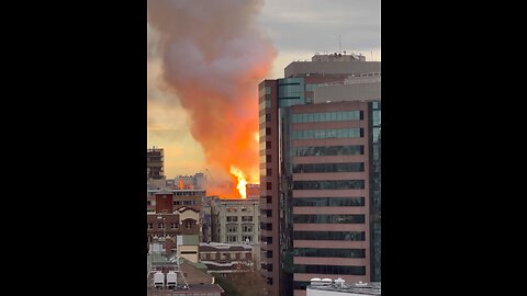 Crazy Building Fire in Sydney Australia