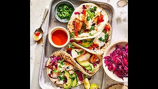 Chicken & sweetcorn tacos