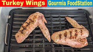 Grilled Turkey Wings, Gourmia FoodStation Smokeless Indoor Grill