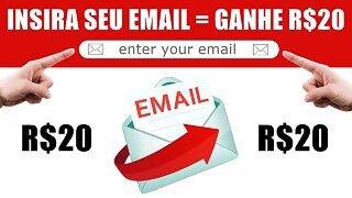 Insira Seu Email = Ganhe R$20 + Copie Esse Link e Ganhe + R$2000 GRÁTIS (Ganhar Dinheiro Online)