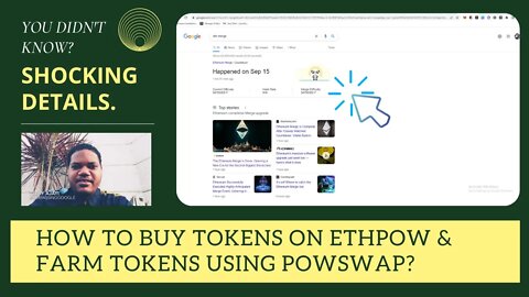 How To Buy Tokens On ETHPOW & Farm Tokens Using Powswap?