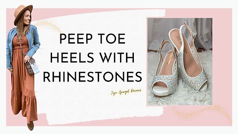 peep toe heels with rhinestones review