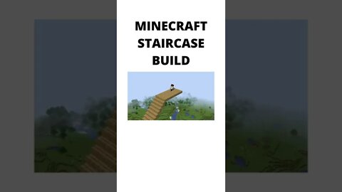 HOW TO MAKE STAIRS IN MINECRAFT #SHORTS