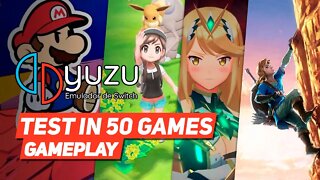 YUZU SWITCH EMULATOR | TEST IN 50 GAMES | Core i5 9300H + GTX 1650 + 16 GB RAM