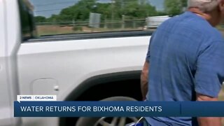 Water returns for Bixhoma resients