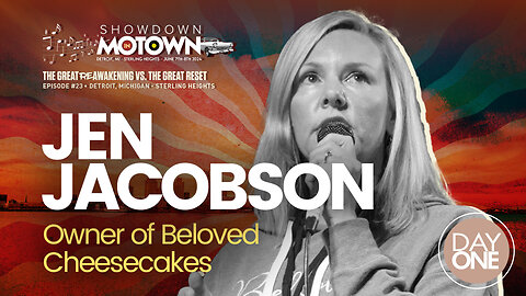 Jen Jacobson | Jen Jacobson With Beloved Cheesecakes Speaks At ReAwaken America Tour Detroit, Michigan! Join Navarro, Flynn, Eric Trump & Team America At Oct 18-19 Selma, NC ReAwaken! Request Tix Via Text 918-851-0102