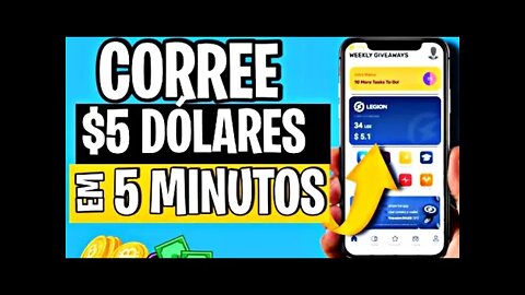 🔥[URGENTE] Ganhe $5 DÓLARES em 5 minutos, + Indique e Ganhe $5 USD / Legion Network