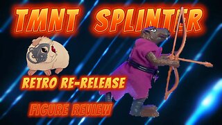 TMNT Splinter Retro Re release Figure Review