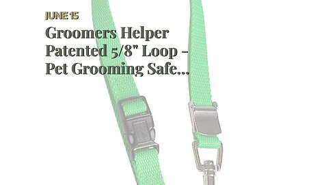 Groomers Helper Patented 58" Loop - Pet Grooming Safety Loop for Dog Bathing, Dog Grooming &...