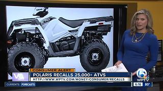 Polaris recalls 25,000 ATVs for fire hazard