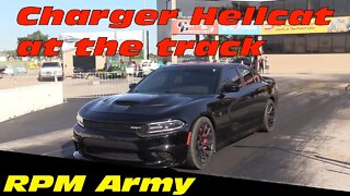 Dodge Charger Hellcat at the Wednesday Night Street Drags