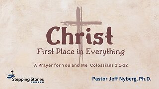 Christ First Place in Everything