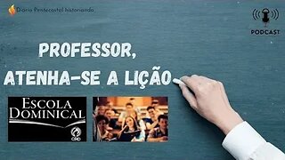 3. ATENHA-SE A LIÇÃO PROFESSOR DA EBD | RAIMUNDO DE OLIVEIRA | JORNAL MENSAGEIRO DA PAZ, ABRIL/1986