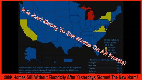 400K Homes Still Without Electricity After Yesterdays Storms! The New Norm!