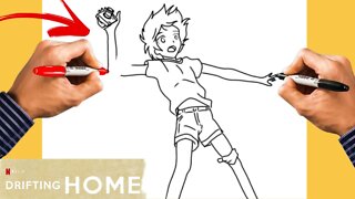 Como Desenhar Natsume Tonai do Anime Drifting Home (Parte 2 de 6)